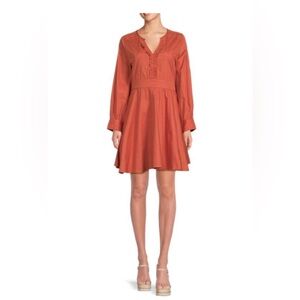 🧡 NWT TRUTH BY REPUBLIC
Tonnie Mini Swing Dress Rust color